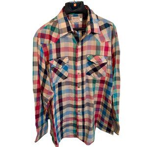 H Bar C Ranchwear men's vintage western pearl snap shirt